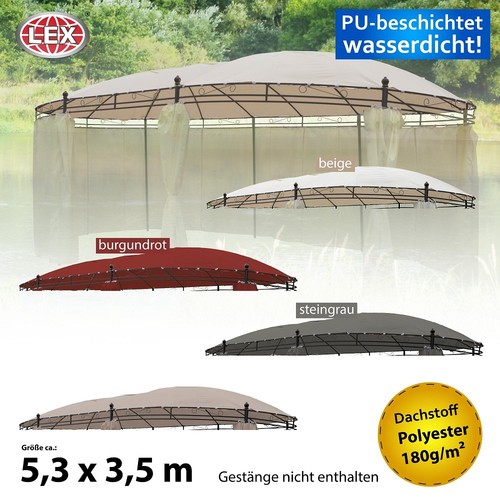 Ersatzdach pavillon oval x - oval,