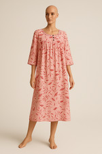 Vintage Kleid rosa rot India