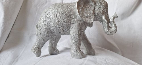 Deko elefant silberfarben - deko, ca