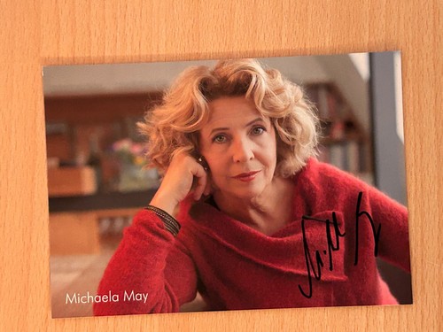 Michaela may autogrammkarte - may,