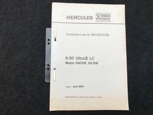 Ersatzteilliste hercules 50 - hercules, k