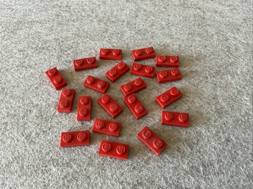 Lego 20x 3023 rot - 1x2, platte