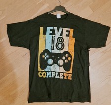 Gamer Level 18 Complete 18. Geburtstag Volljährig Geschenk T-Shirt NEU! TOP!