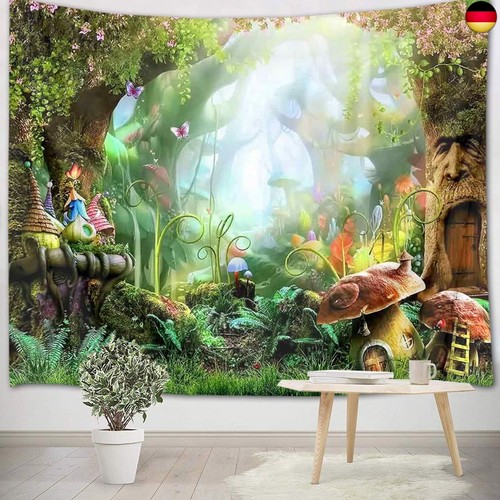 Grün dschungel wandteppich - grün,