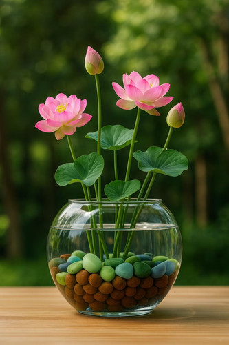 Rosa lotussamen nelumbo - 10,