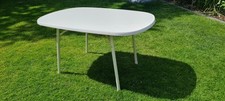 Gartentisch klappbar oval gebr.