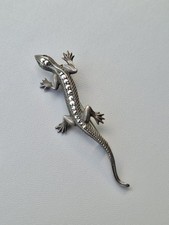 Vintage Brosche Eidechse