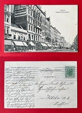 AK WIEN in Österreich 1907 Blick in die Mariahilferstrasse Strassenbahn ( 145989