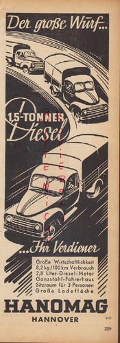 Hannover werbung 1950 - werbung,