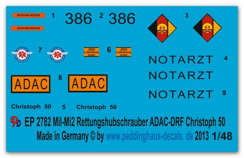 Peddinghaus decals 2782 - decals, 1/48