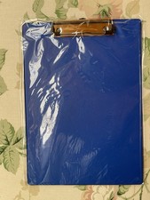Klemmbrett mit Kunststoffüberzug A4 ❤️ Clipboard  ca. 22,5 x 33 cm Blau