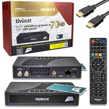 Humax TIVUMAX Satelliten Receiver mit aktivierten Tivusat HD Karte LT3802-DVB-S2