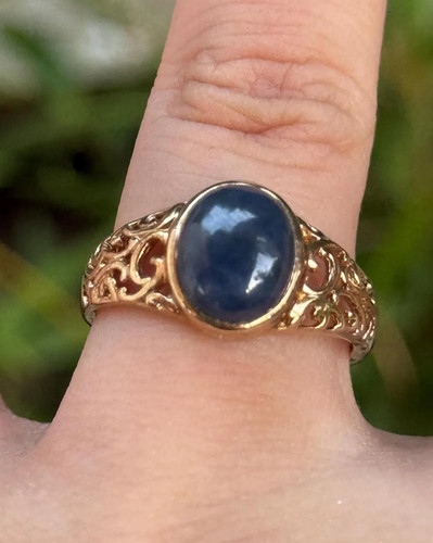 Natürlicher saphir ring mdi - saphir,