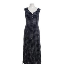 Hirsch, Kleid, Größe: 40, Blau/Weiß, Acetat, Gepunktet, Damen #391