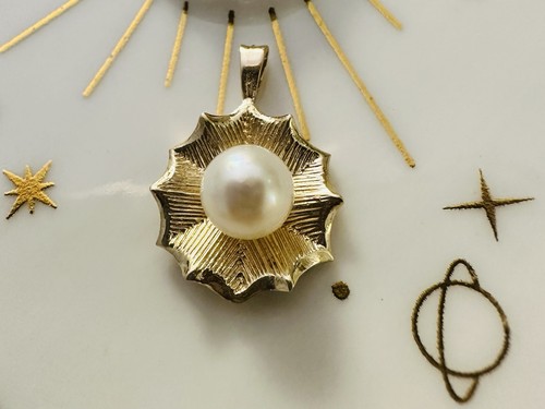 Vintage 14k gelbgold akoya - 14k,