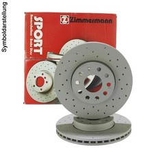 2x Zimmermann Bremsscheiben Coat Z Ø310mm Hinten passend für VW Phaeton Audi A8