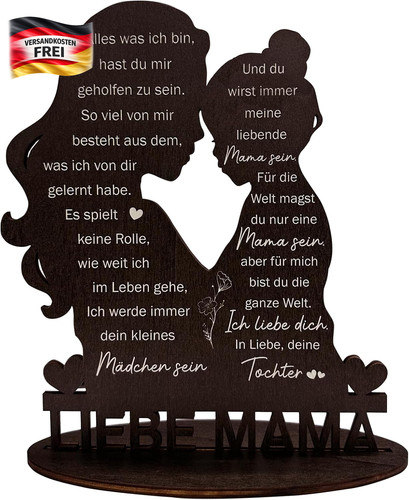 Geschenk holzschild mutter - geschenk,