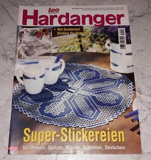 Lea Hardanger Heft + Vorlagenbogen Sticken für Ostern Deko-Ideen Kreuzstich DIY