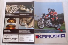 Werbeflyer Krauser, Honda CB750, Koffer, Träger, Taschen, Schutzbügel 80er