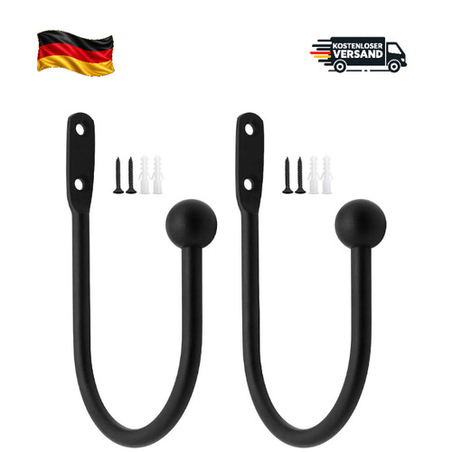 Schwarze raffhalter stück - schwarze,