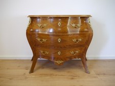 Barock Rokoko Kommode Rosenholz Mahagoni Intarsien verg Bronze Beschläge um 1900