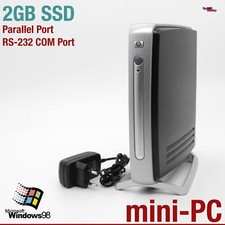 HP MINI-COMPUTER PC FÜR WINDOWS 98 SE OLD DOS GAMES 2GB SSD RS-232 PARALLEL