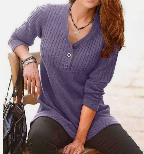 Damen winter pullover lila - damen,