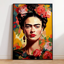 Frida Kahlo Poster | Frida Kahlo Kunstdruck | Wandbild Wandkunst Kunst