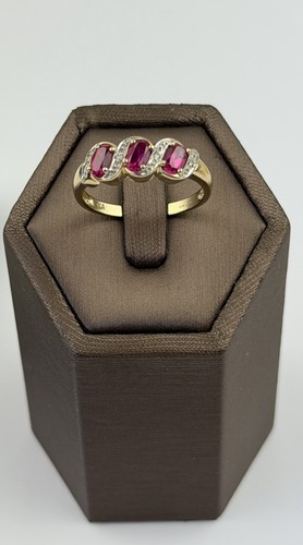 Rosa saphir und diamant ring - saphir, 9