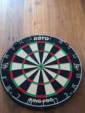 KOTO King Pro Dartscheibe, Offizielle Turniermaße, Dartscheibe Steeldart wie NEU