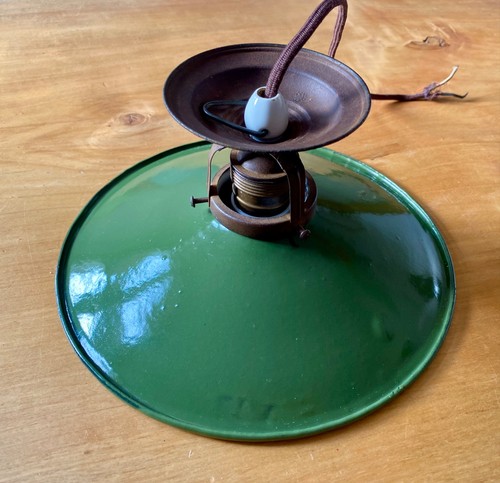 Alte werkstadtlampe emaille - alte,