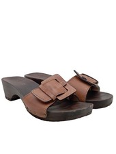 SOFTCLOX Absatz Pantoletten Damen Pantoletten Gr. DE 41 braun Casual-Look