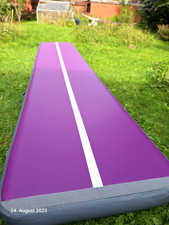 Airtrack Matte 500×100×20cm mit Pumpe Lila Grau von Vendomnia !!! Neuwertig !!! 