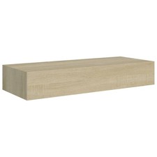 Wandregal Schubladenregal Eichenoptik 60x23,5x10 Cm MDF B-Ware