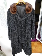 Persianer Mantel schwarz &