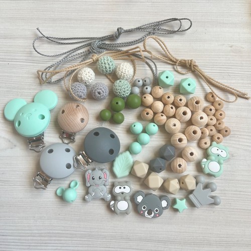 Schnullerkette bastelset - schnullerkette,