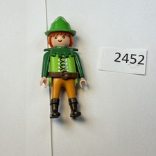 Playmobil Robin Hood Grün Braun Bogenschütze mit Hut Figur Ritter Knappe P-2452