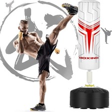 Boxsack Erwachsene 175CM - Freistehender Standboxsack Fitness Boxing Trainer DE