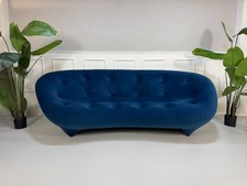 Ligne Roset Ploum Designer Sofa Blau Couch 4 Sitzer