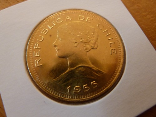 Chile 100 pesos - pesos, 1955