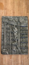 Zinnbild " Der Bücherwurm "