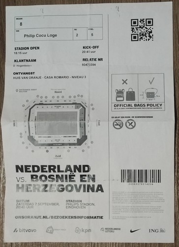 Ticket nations league - e-ticket,