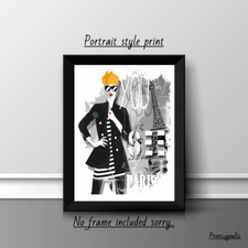 MODE A4 DRUCK BILD POSTER