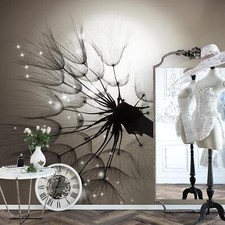 Fototapete Pusteblume Sonne Wohnzimmer Schlafzimmer Braun Vlies Tapete 9501a