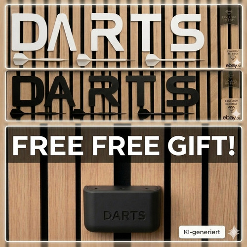 Darts schriftzug wanddeko - darts,
