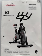 Indoor-Bike von Tomahawk. Life Fitness IC 1, schwarz/rot, kaum benutzt