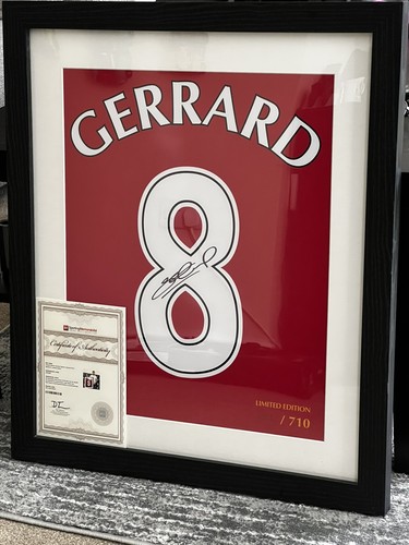 Gerahmter signierter liverpool - gerahmter,
