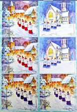 Stanzbogen Kartenaufleger