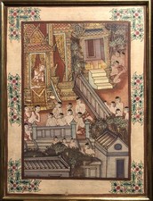 Vielfigurige Tempelszene