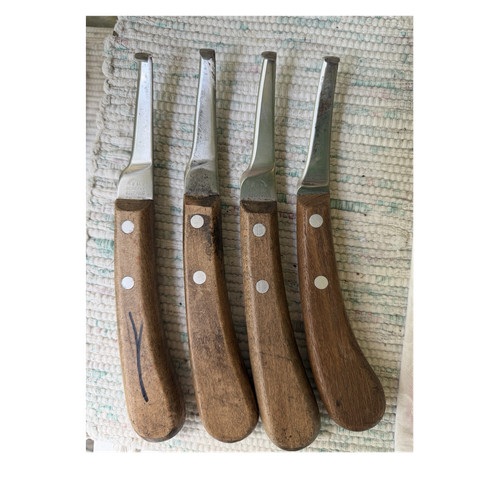 Hufmesser mit holzgriff und - hufmesser,